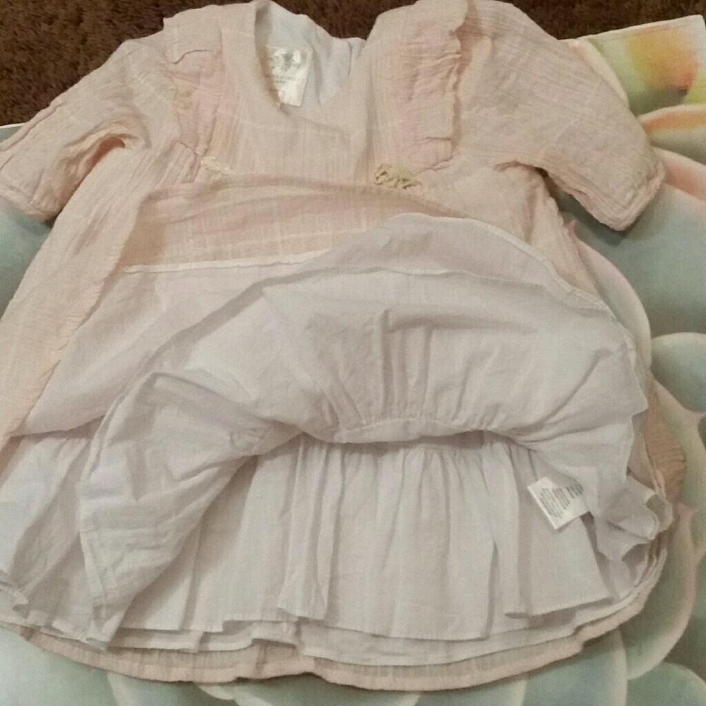 Vintage Laura Ashley London 2 pc lined dress&panties, 18M - Picture 2 of 8